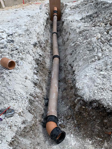 drainage and Civil engineering project in Northampton - commercial utility installation