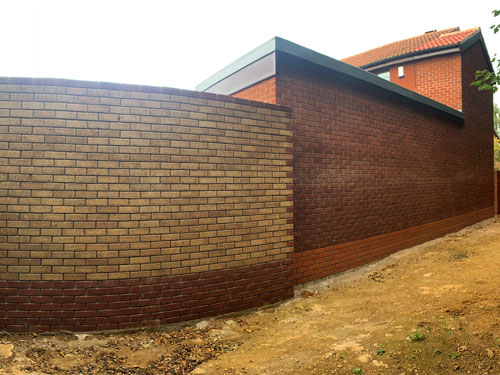 finished brick double-storey extension Northampton