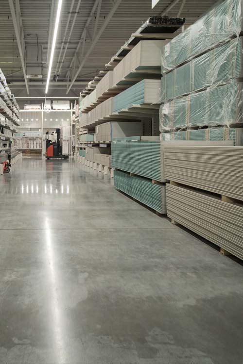 retail polished concrete floor